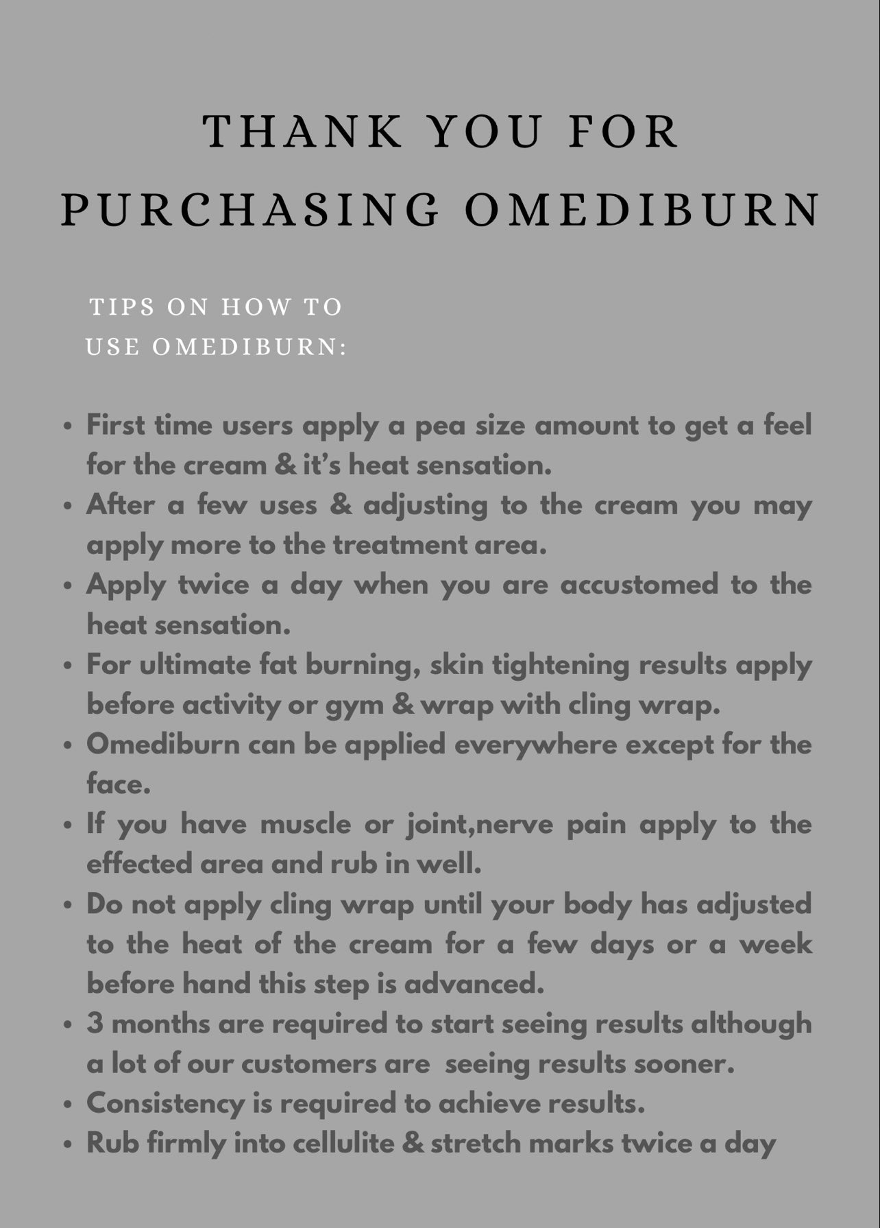 OMEDIBURN 100g